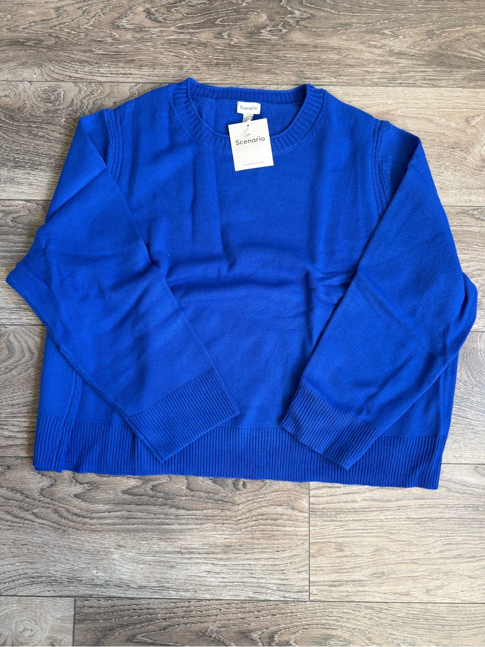 P14 Scenario Deep Indigo Cozy Crewneck Sweater – Size 2X